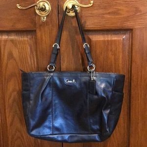 Coach leather tote bag